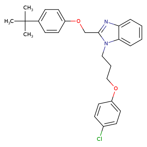 2-[(4-tert-butylphenoxy)methyl]-1-[3-(4-chlorophenoxy)propyl]-1H-1,3-benzodiazole