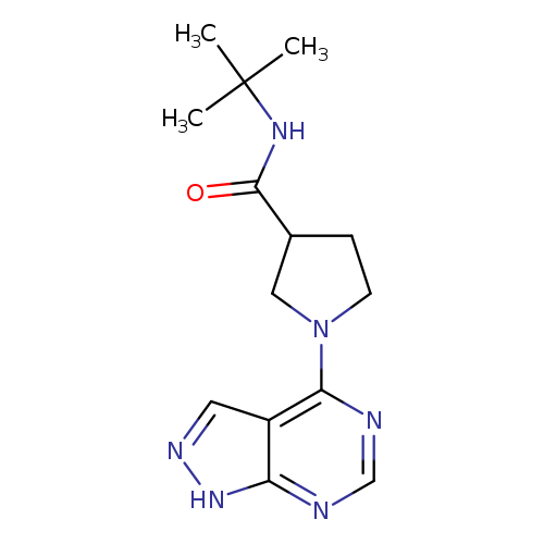 N-tert-butyl-1-{1H-pyrazolo[3,4-d]pyrimidin-4-yl}pyrrolidine-3-carboxamide