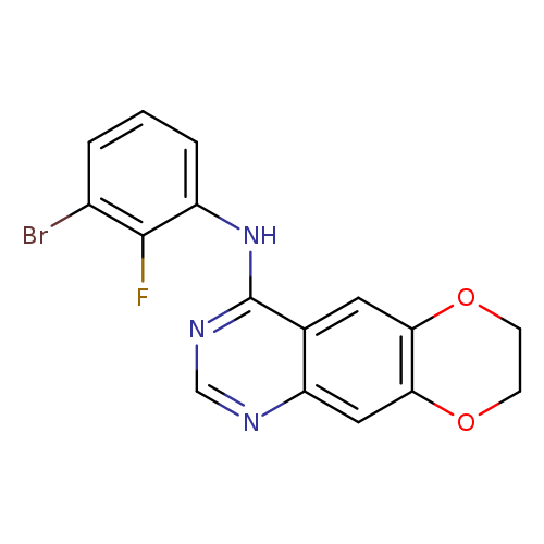 N-(3-Bromo-2-fluorophenyl)-7,8-dihydro-[1,4]dioxino[2,3-g]quinazolin-4-amine