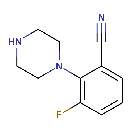 3-Fluoro-2-(piperazin-1-yl)benzonitrile