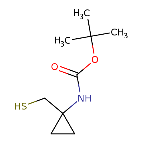 tert-butyl N-[1-(sulfanylmethyl)cyclopropyl]carbamate