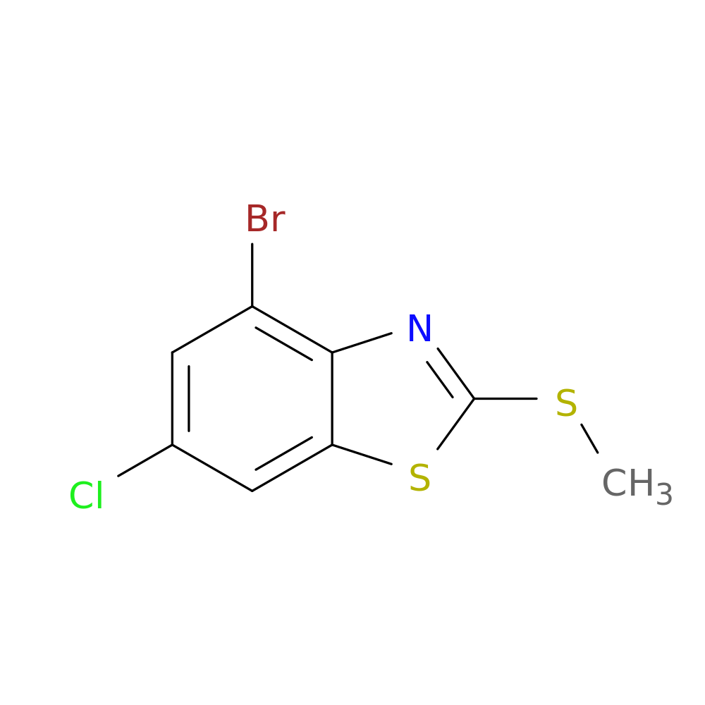 4-Bromo-6-chloro-2-(methylthio)benzo[d]thiazole