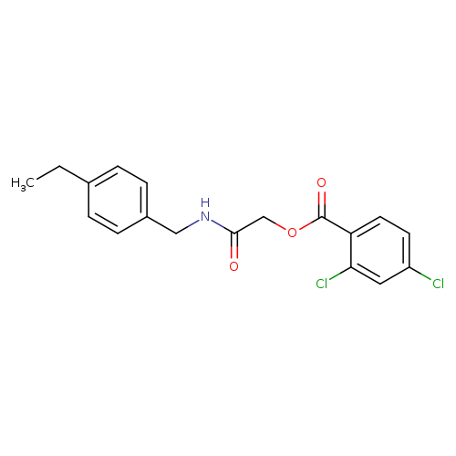 {[(4-ethylphenyl)methyl]carbamoyl}methyl 2,4-dichlorobenzoate