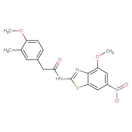2-(4-methoxy-3-methylphenyl)-N-(4-methoxy-6-nitro-1,3-benzothiazol-2-yl)acetamide