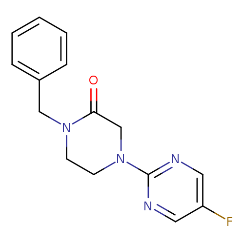 1-benzyl-4-(5-fluoropyrimidin-2-yl)piperazin-2-one