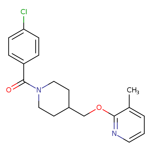2-{[1-(4-chlorobenzoyl)piperidin-4-yl]methoxy}-3-methylpyridine