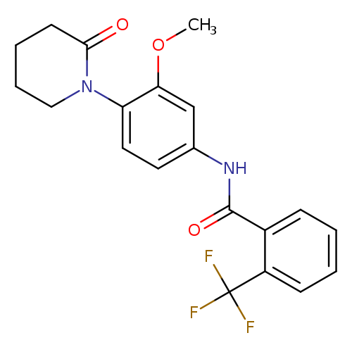 N-[3-methoxy-4-(2-oxopiperidin-1-yl)phenyl]-2-(trifluoromethyl)benzamide