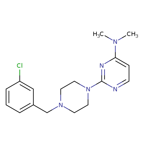 2-{4-[(3-chlorophenyl)methyl]piperazin-1-yl}-N,N-dimethylpyrimidin-4-amine
