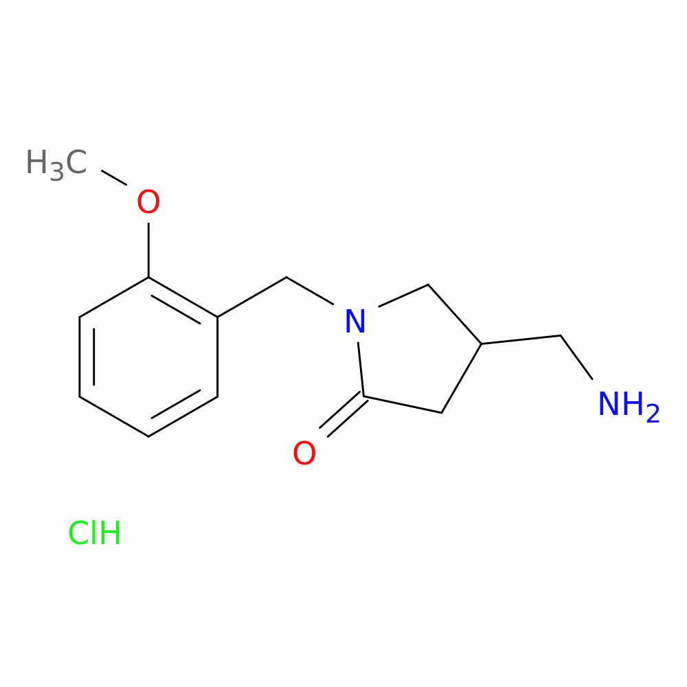 (4R)-4-(aminomethyl)-1-[(2-methoxyphenyl)methyl]pyrrolidin-2-one