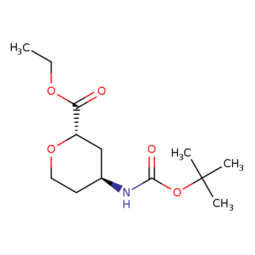 ethyl trans-4-(tert-butoxycarbonylamino)tetrahydropyran-2-carboxylate