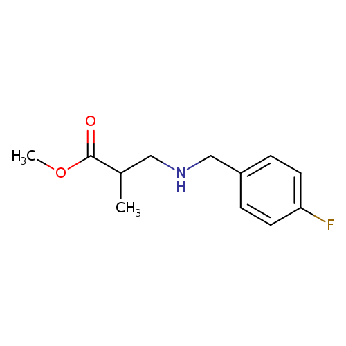 methyl 3-{[(4-fluorophenyl)methyl]amino}-2-methylpropanoate