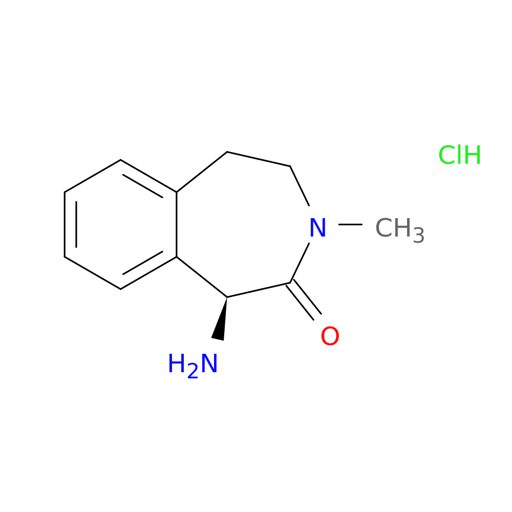 (S)-1-Amino-3-methyl-4,5-dihydro-1H-benzo[d]azepin-2(3H)-one hydrochloride