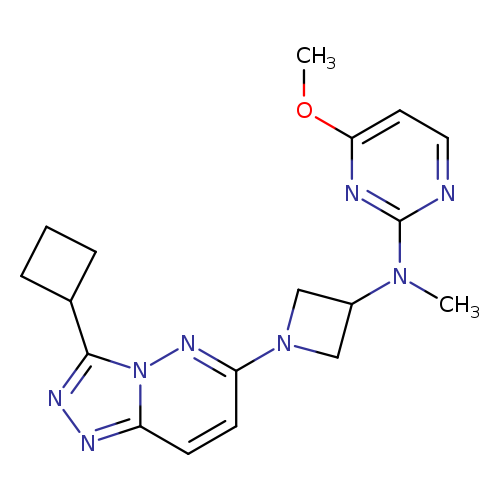 N-(1-{3-cyclobutyl-[1,2,4]triazolo[4,3-b]pyridazin-6-yl}azetidin-3-yl)-4-methoxy-N-methylpyrimidin-2-amine