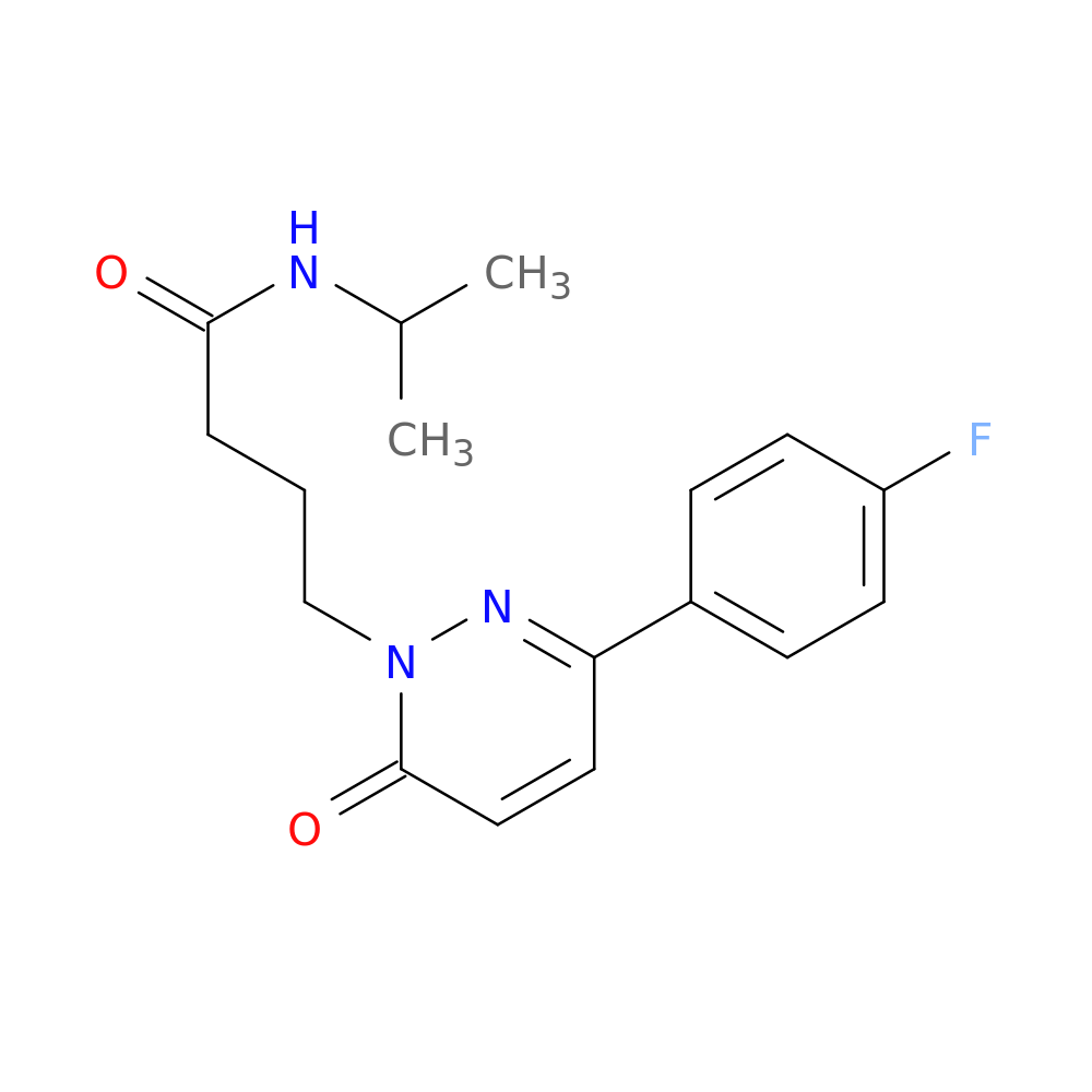 4-[3-(4-fluorophenyl)-6-oxo-1,6-dihydropyridazin-1-yl]-N-(propan-2-yl)butanamide