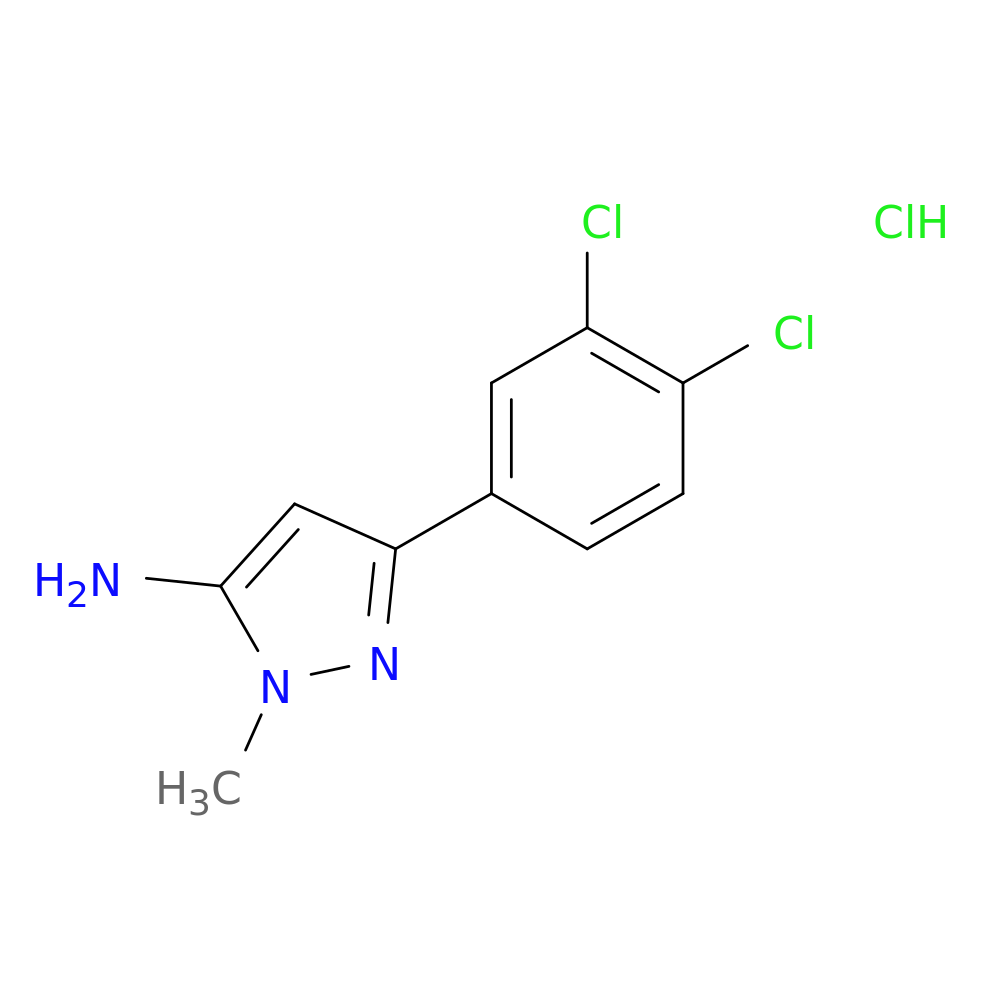 3-(3,4-dichlorophenyl)-1-methyl-1H-pyrazol-5-amine hydrochloride