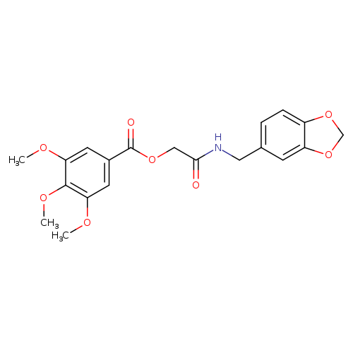 {[(2H-1,3-benzodioxol-5-yl)methyl]carbamoyl}methyl 3,4,5-trimethoxybenzoate