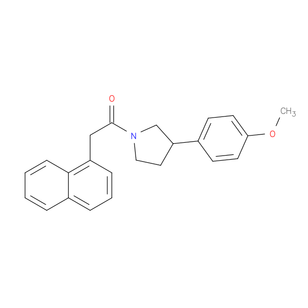 1-[3-(4-methoxyphenyl)pyrrolidin-1-yl]-2-(naphthalen-1-yl)ethan-1-one