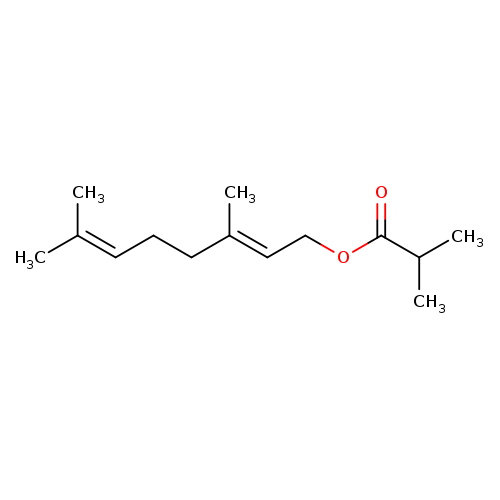Propanoic acid, 2-methyl-, (2E)-3,7-dimethyl-2,6-octadien-1-yl ester