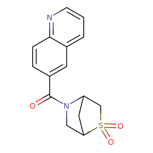 5-(quinoline-6-carbonyl)-2lambda6-thia-5-azabicyclo[2.2.1]heptane-2,2-dione