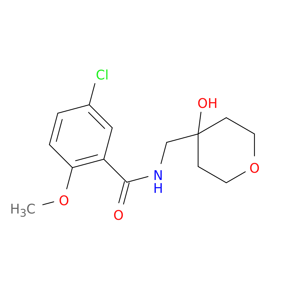 5-chloro-N-[(4-hydroxyoxan-4-yl)methyl]-2-methoxybenzamide