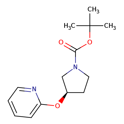 1-Pyrrolidinecarboxylic acid, 3-(2-pyridinyloxy)-, 1,1-dimethylethyl ester, (3R)-