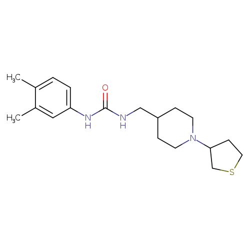 3-(3,4-dimethylphenyl)-1-{[1-(thiolan-3-yl)piperidin-4-yl]methyl}urea