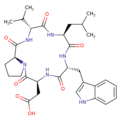 Cyclo(D-α-aspartyl-L-prolyl-D-valyl-L-leucyl-D-tryptophyl)