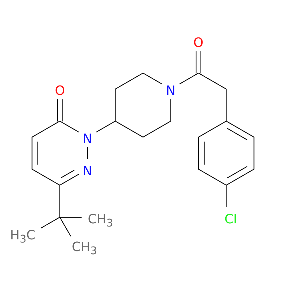 6-tert-butyl-2-{1-[2-(4-chlorophenyl)acetyl]piperidin-4-yl}-2,3-dihydropyridazin-3-one