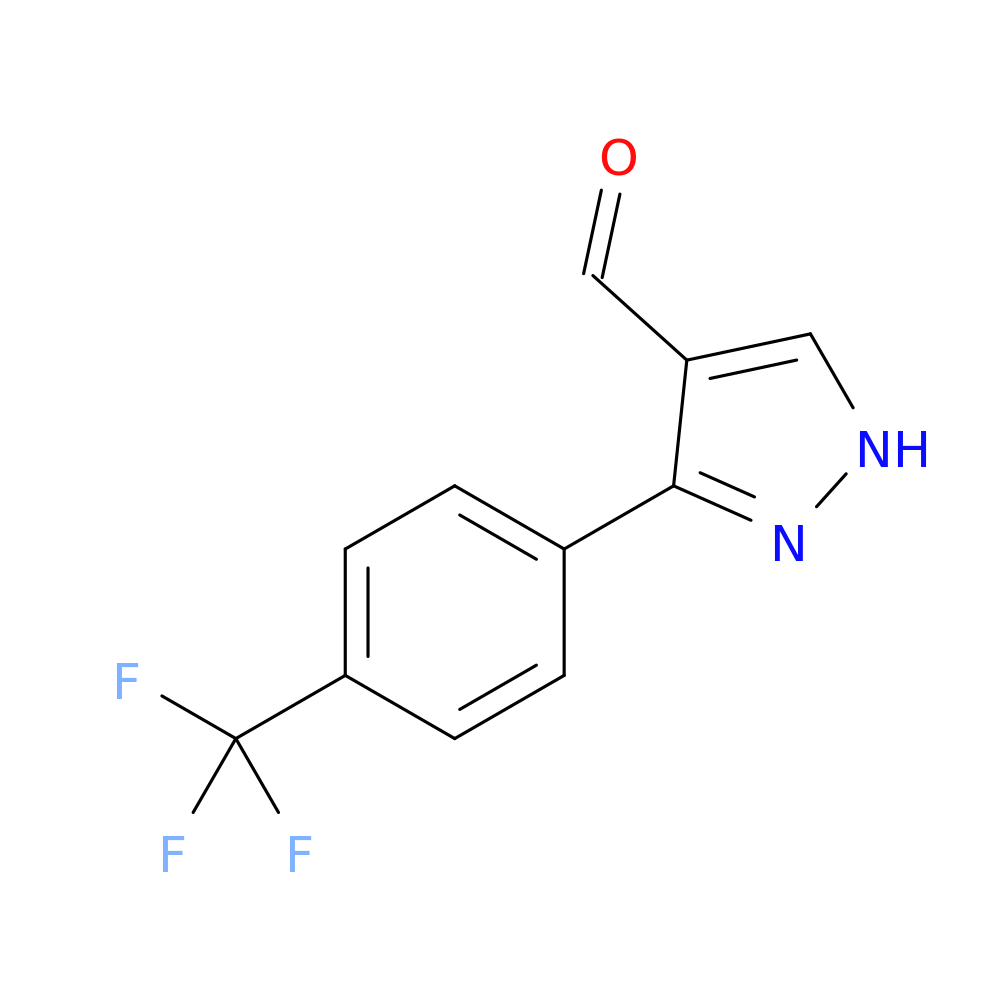 3-(4-(trifluoromethyl)phenyl)-1H-pyrazole-4-carbaldehyde