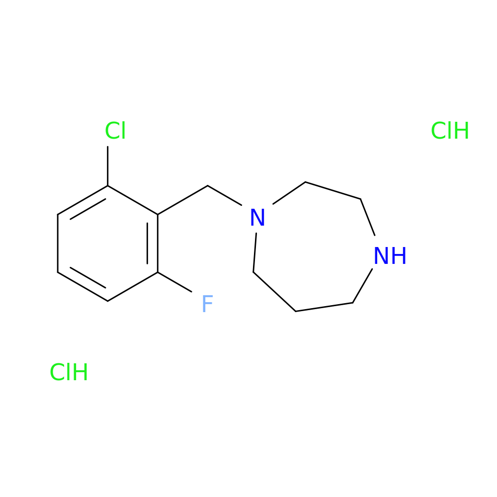 1-[(2-chloro-6-fluorophenyl)methyl]-1,4-diazepane dihydrochloride