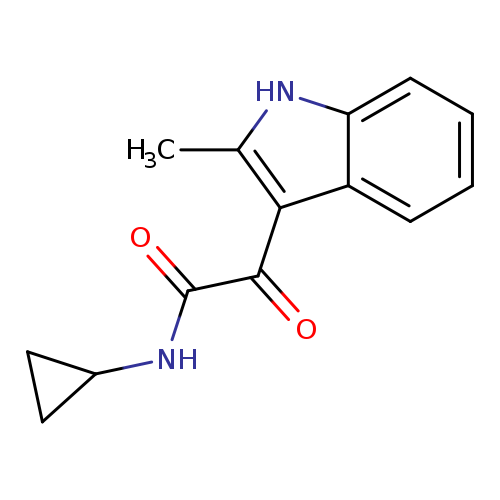 N-Cyclopropyl-2-(2-methyl-1h-indol-3-yl)-2-oxoacetamide