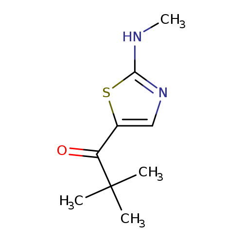 2,2-dimethyl-1-[2-(methylamino)-1,3-thiazol-5-yl]propan-1-one