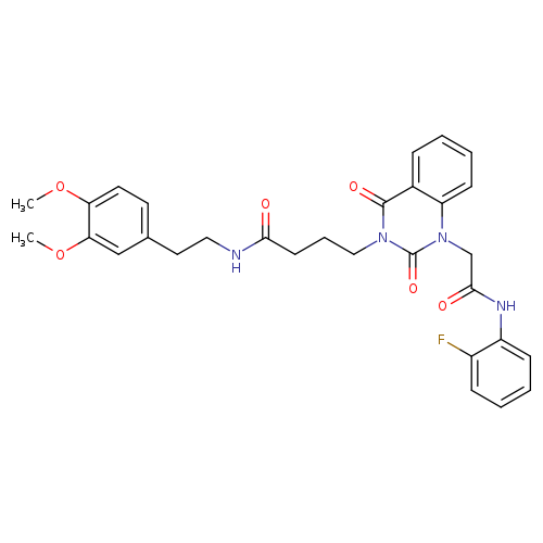 N-[2-(3,4-dimethoxyphenyl)ethyl]-4-(1-{[(2-fluorophenyl)carbamoyl]methyl}-2,4-dioxo-1,2,3,4-tetrahydroquinazolin-3-yl)butanamide