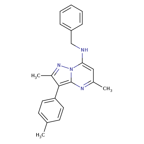 N-benzyl-2,5-dimethyl-3-(4-methylphenyl)pyrazolo[1,5-a]pyrimidin-7-amine