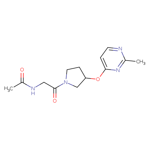 N-(2-{3-[(2-methylpyrimidin-4-yl)oxy]pyrrolidin-1-yl}-2-oxoethyl)acetamide