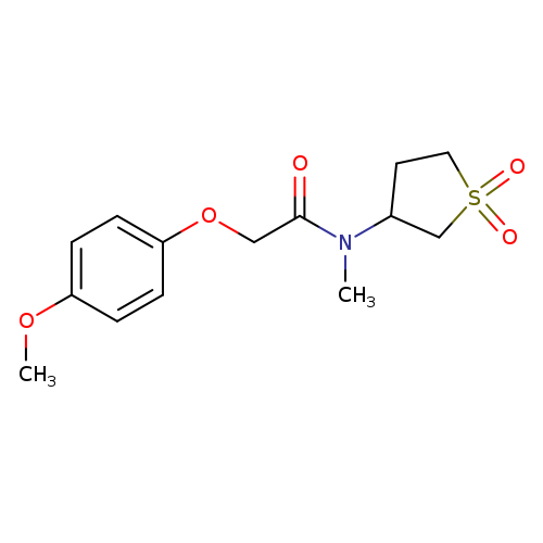 N-(1,1-dioxo-1lambda6-thiolan-3-yl)-2-(4-methoxyphenoxy)-N-methylacetamide