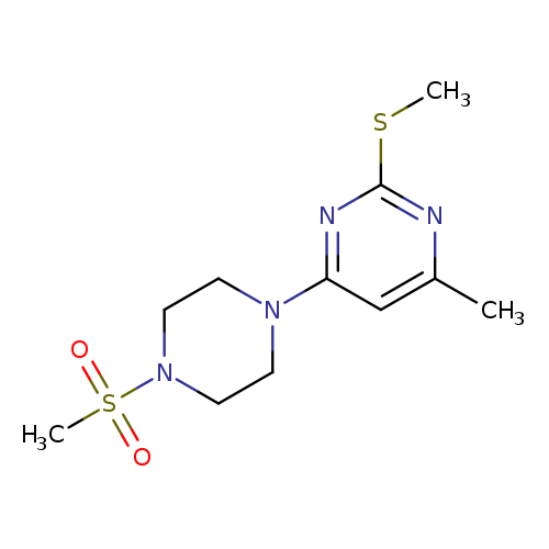 4-(4-methanesulfonylpiperazin-1-yl)-6-methyl-2-(methylsulfanyl)pyrimidine