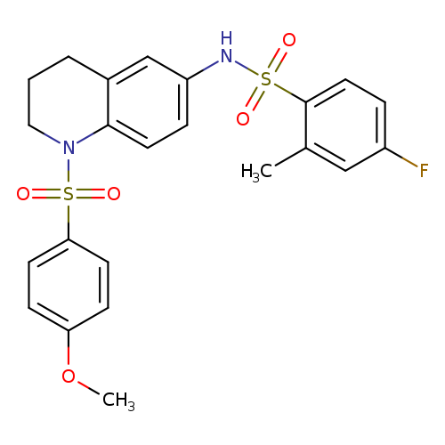 4-fluoro-N-[1-(4-methoxybenzenesulfonyl)-1,2,3,4-tetrahydroquinolin-6-yl]-2-methylbenzene-1-sulfonamide
