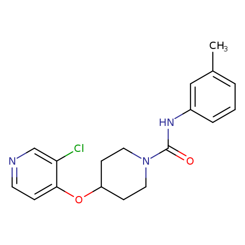 4-[(3-chloropyridin-4-yl)oxy]-N-(3-methylphenyl)piperidine-1-carboxamide