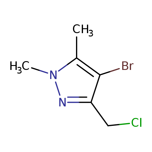 4-bromo-3-(chloromethyl)-1,5-dimethyl-1H-pyrazole