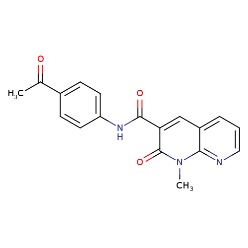 N-(4-acetylphenyl)-1-methyl-2-oxo-1,2-dihydro-1,8-naphthyridine-3-carboxamide