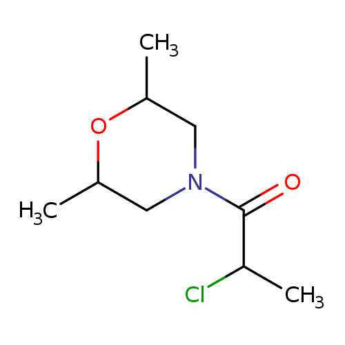 Morpholine, 4-(2-chloro-1-oxopropyl)-2,6-dimethyl- (9CI)