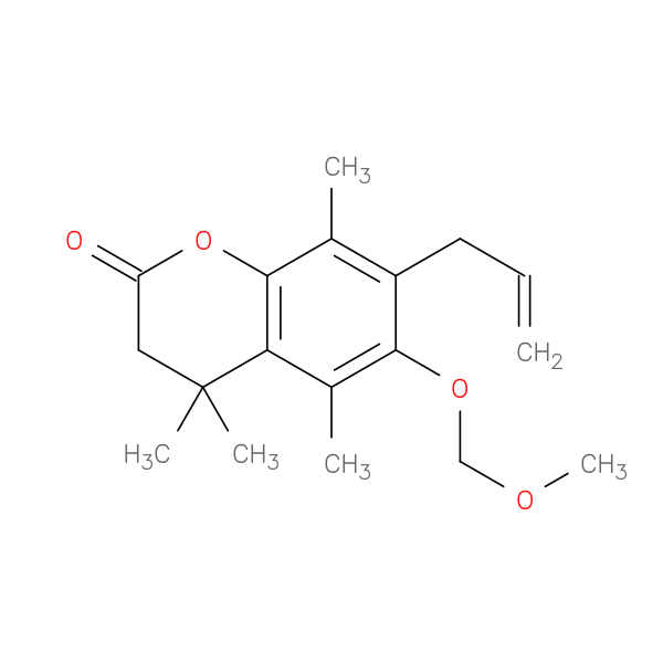 7-Allyl-6-(methoxymethoxy)-4,4,5,8-tetramethylhydrocoumarin