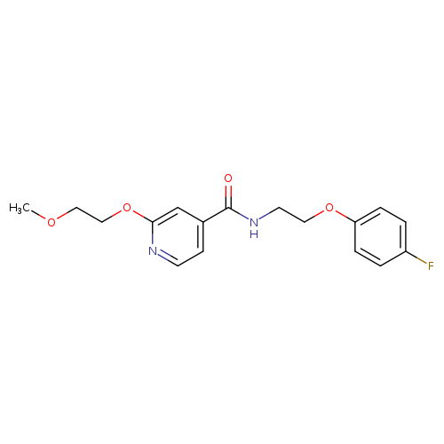 N-[2-(4-fluorophenoxy)ethyl]-2-(2-methoxyethoxy)pyridine-4-carboxamide