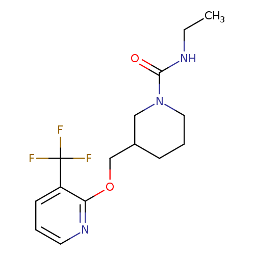 N-ethyl-3-({[3-(trifluoromethyl)pyridin-2-yl]oxy}methyl)piperidine-1-carboxamide