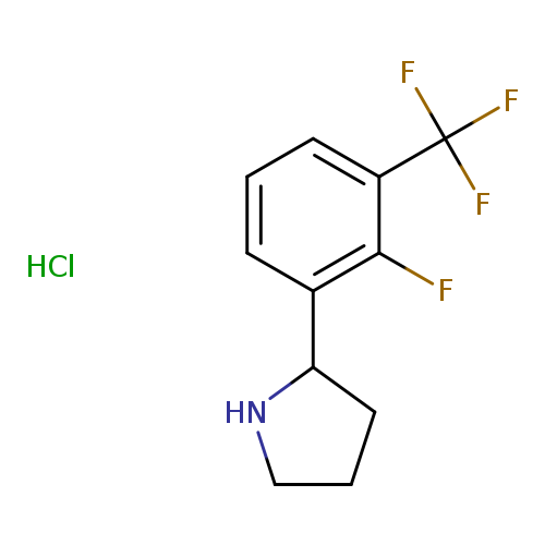 2-[2-fluoro-3-(trifluoromethyl)phenyl]pyrrolidine hydrochloride