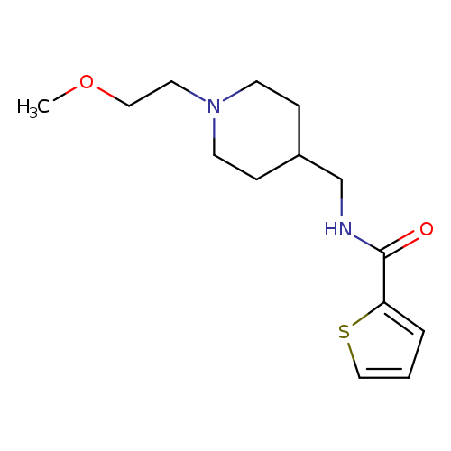 N-{[1-(2-methoxyethyl)piperidin-4-yl]methyl}thiophene-2-carboxamide