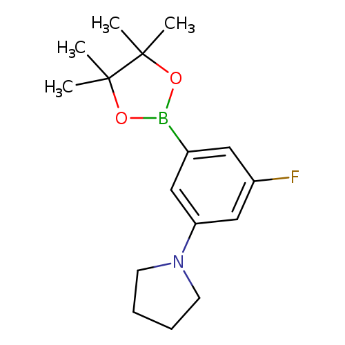 Pyrrolidine, 1-[3-fluoro-5-(4,4,5,5-tetramethyl-1,3,2-dioxaborolan-2-yl)phenyl]-