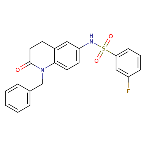 N-(1-benzyl-2-oxo-1,2,3,4-tetrahydroquinolin-6-yl)-3-fluorobenzene-1-sulfonamide