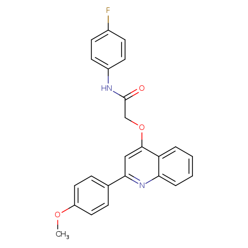 N-(4-fluorophenyl)-2-{[2-(4-methoxyphenyl)quinolin-4-yl]oxy}acetamide